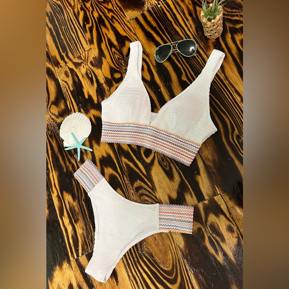SHEIN boho bikini set